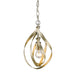 Golden - 2220-M1L WG - One Light Mini Pendant - Nicolette - White Gold