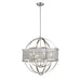 Golden - 3167-6 PW-PW - Six Light Chandelier - Colson - Pewter