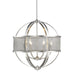 Golden - 3167-6 PW-PW - Six Light Chandelier - Colson - Pewter