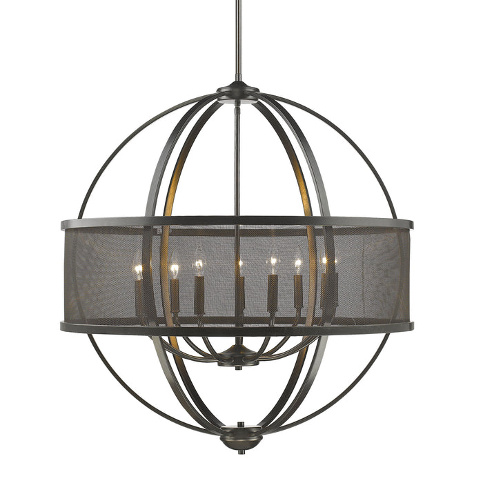 Golden - 3167-9 EB-EB - Nine Light Chandelier - Colson - Etruscan Bronze