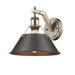 Golden - 3306-1W AB-RBZ - One Light Wall Sconce - Orwell AB - Aged Brass