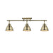 Golden - 3602-3SF AB-AB - Three Light Semi-Flush Mount - Duncan - Aged Brass