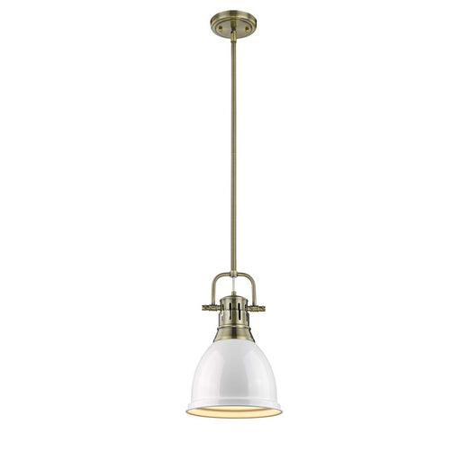 Duncan One Light Pendant Aged Brass