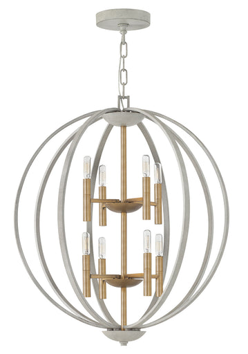 Euclid LED Foyer Pendant Cement Gray