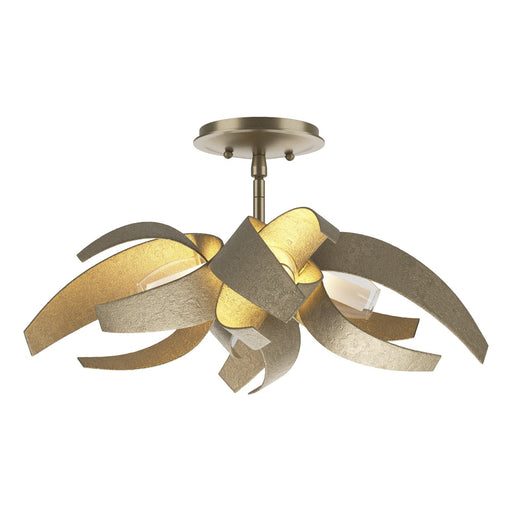Corona Four Light Semi-Flush Mount Soft Gold