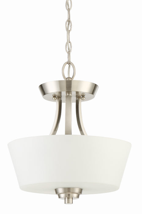Craftmade - 41952-BNK - Two Light Convertible Semi Flush - Grace - Brushed Polished Nickel