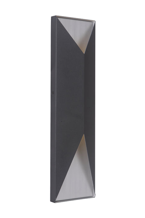 Craftmade - Z3422-TBBA-LED - LED Outdoor Pocket Sconce - Peak - Textured Black / Brushed Aluminum