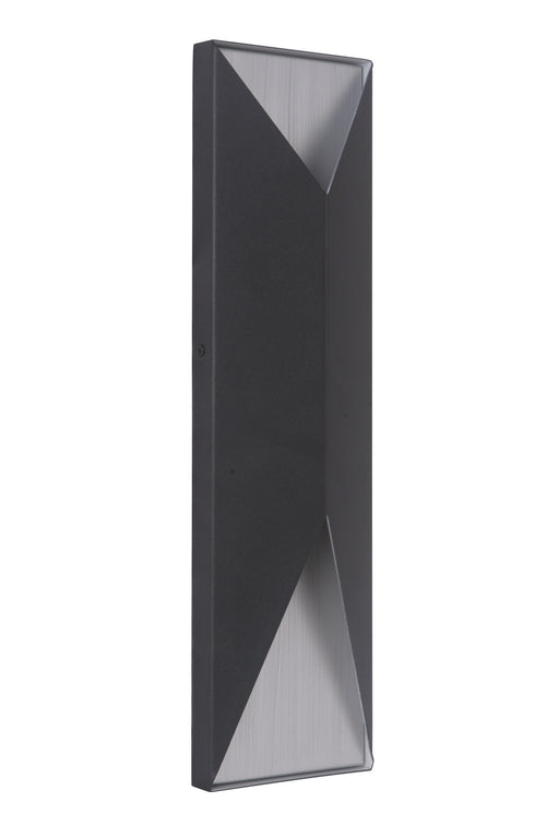 Craftmade - Z3422-TBBA-LED - LED Outdoor Pocket Sconce - Peak - Textured Black / Brushed Aluminum