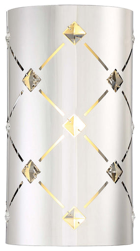 Crowned LED Wall Sconce Chrome