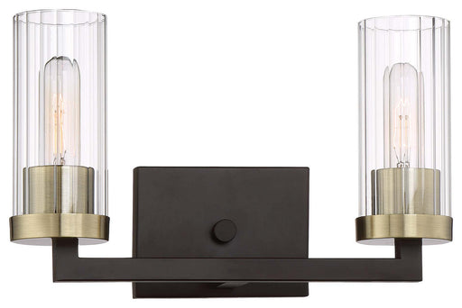 Minka-Lavery - 3042-560 - Two Light Bath - Ainsley Court - Aged Kinston Bronze w/Brushed Brass Highlights