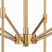 Vaxcel - H0178 - Six Light Chandelier - Kedzie - Natural Brass