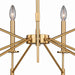 Vaxcel - H0180 - Nine Light Chandelier - Kedzie - Natural Brass