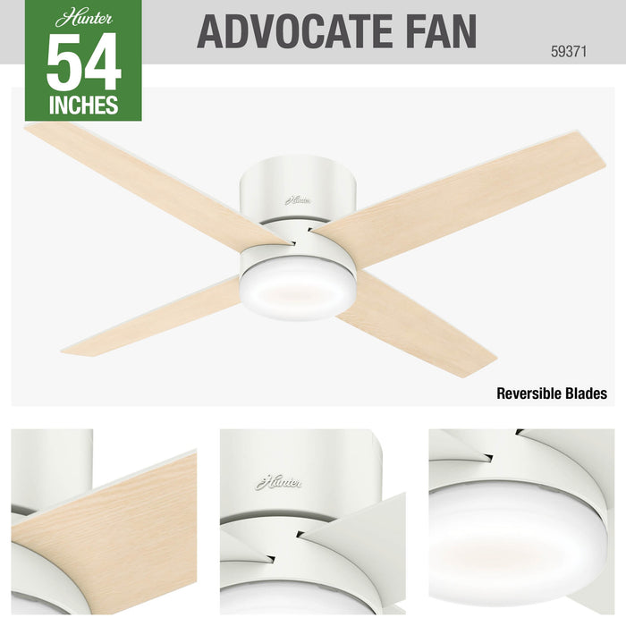 Advocate 54" Ceiling Fan-Fans-Hunter-Lighting Design Store