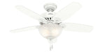Hunter - 52217 - 42 InchesCeiling Fan - Builder - Snow White