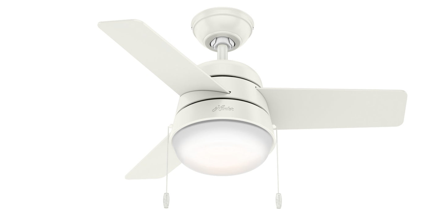 Hunter - 59301 - 36 InchesCeiling Fan - Aker - Fresh White