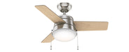 Hunter - 59303 - 36 InchesCeiling Fan - Aker - Brushed Nickel