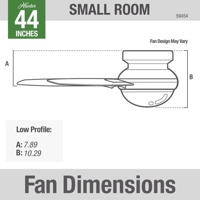 Minimus 44" Ceiling Fan-Fans-Hunter-Lighting Design Store