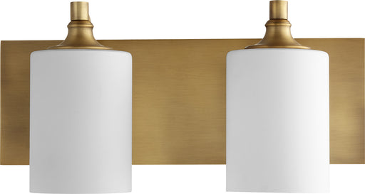 Celeste Two Light Vanity Aged Brass