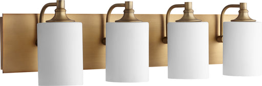 Celeste Four Light Vanity Aged Brass