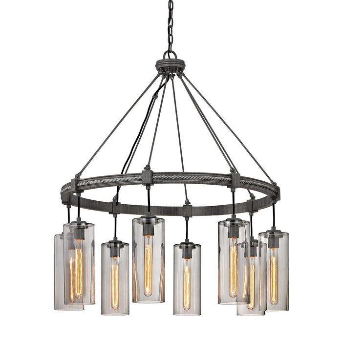 Troy Lighting - F5918 - Eight Light Chandelier - Union Square - Graphite