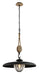 Troy Lighting - F4906-FOR - One Light Pendant - Murphy - Vintage Iron With Rustic Wood