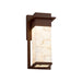 Justice Designs - ALR-7541W-DBRZ - LED Outdoor Wall Sconce - Alabaster Rocks - Dark Bronze