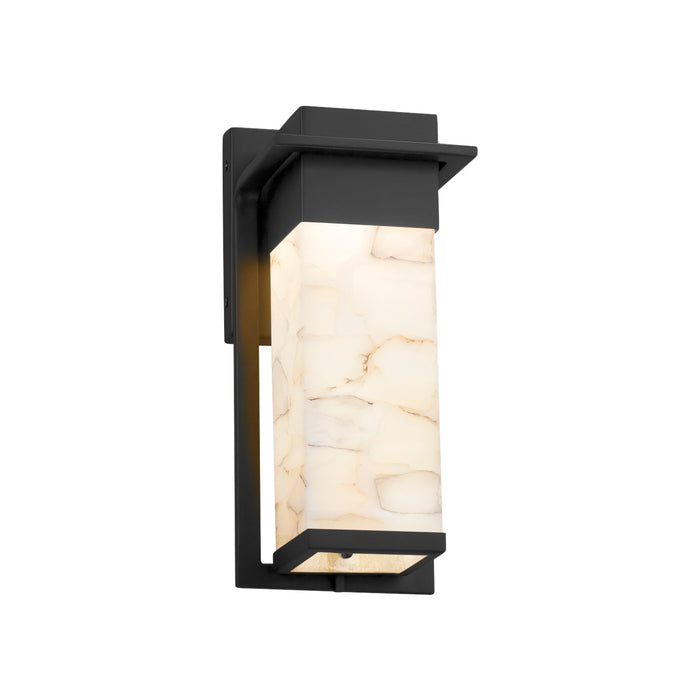 Justice Designs - ALR-7541W-MBLK - LED Outdoor Wall Sconce - Alabaster Rocks - Matte Black