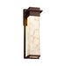 Justice Designs - ALR-7544W-DBRZ - LED Outdoor Wall Sconce - Alabaster Rocks - Dark Bronze