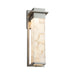 Justice Designs - ALR-7544W-NCKL - LED Outdoor Wall Sconce - Alabaster Rocks - Brushed Nickel