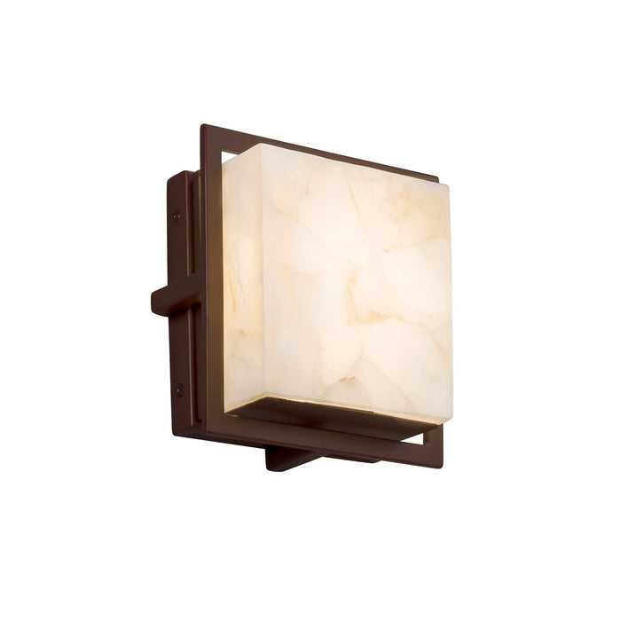 Justice Designs - ALR-7561W-DBRZ - LED Outdoor Wall Sconce - Alabaster Rocks - Dark Bronze