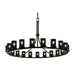 Justice Designs - MSH-8716-10-DBRZ - 21 Light Chandelier - Wire Mesh - Dark Bronze