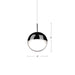 Kuzco Lighting - 402801BC-LED - LED Pendant - Pluto - Black Chrome