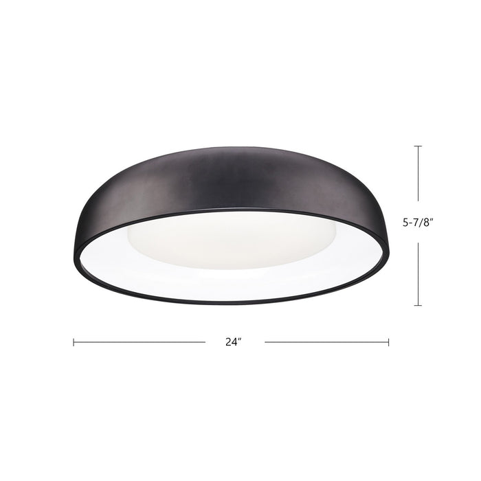 Kuzco Lighting - FM13124-BK - LED Flush Mount - Beacon - Black