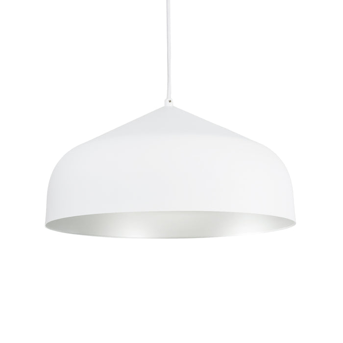 Kuzco Lighting - PD9117-WH/SV - LED Pendant - Helena - White/Silver