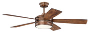 Craftmade - BRX52BCP5 - 52"Ceiling Fan - Braxton - Brushed Copper