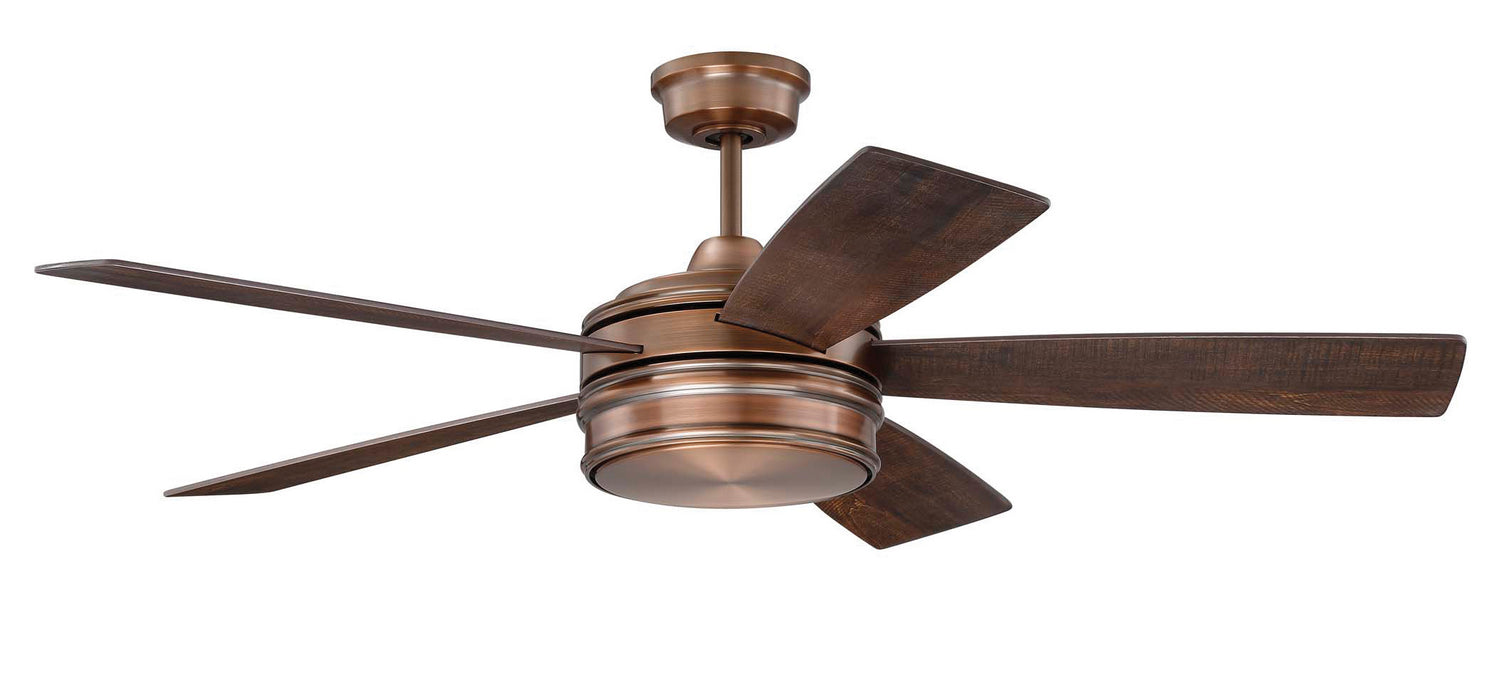 Craftmade - BRX52BCP5 - 52"Ceiling Fan - Braxton - Brushed Copper