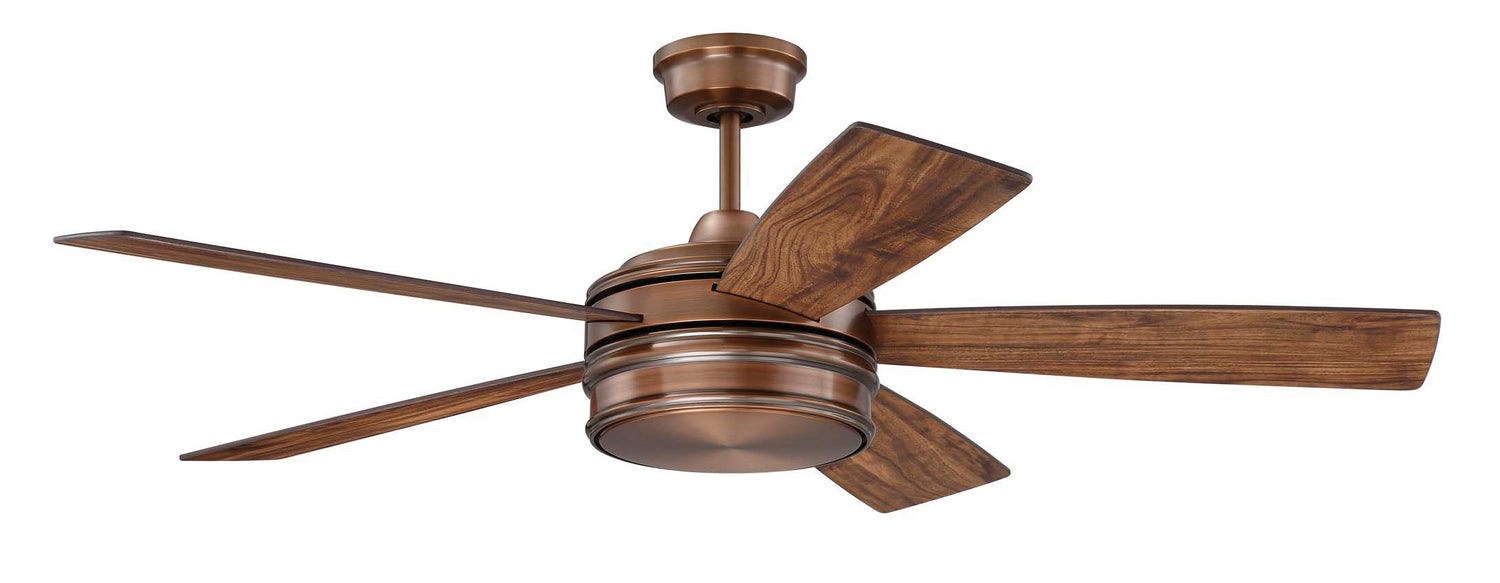 Craftmade - BRX52BCP5 - 52"Ceiling Fan - Braxton - Brushed Copper