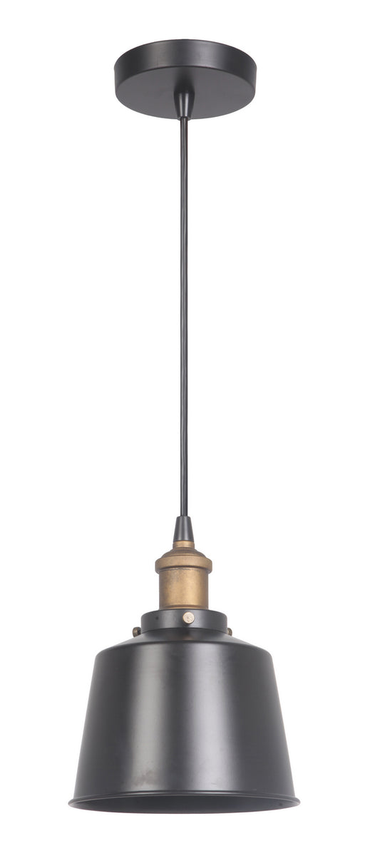 Craftmade - P760MBKPAB1 - One Light Mini Pendant - Pendant - Matte Black / Patina Aged Brass