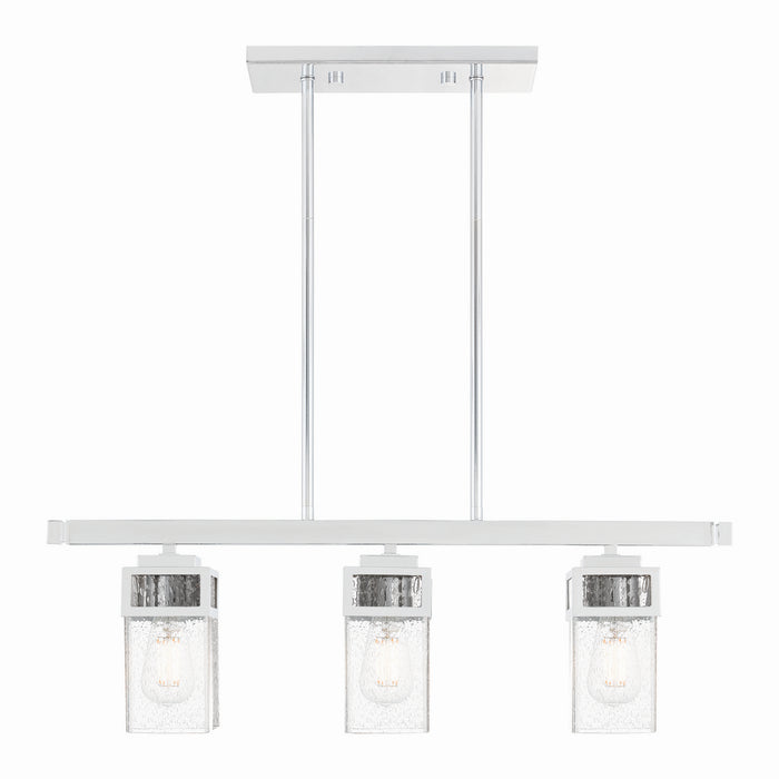Livex Lighting - 40593-05 - Three Light Linear Chandelier - Harding - Polished Chrome