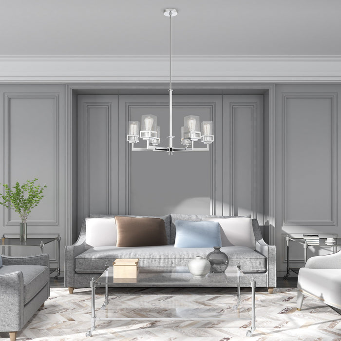 Livex Lighting - 40596-05 - Six Light Chandelier - Harding - Polished Chrome
