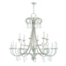 Livex Lighting - 40870-91 - 18 Light Foyer Chandelier - Daphne - Brushed Nickel