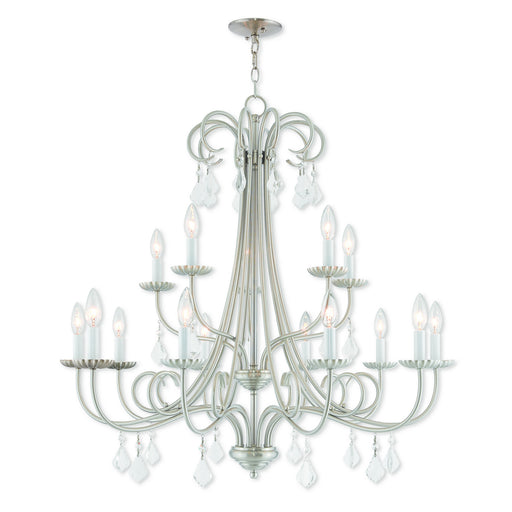 Daphne 15 Light Foyer Chandelier Brushed Nickel