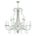 Livex Lighting - 40879-91 - 15 Light Foyer Chandelier - Daphne - Brushed Nickel