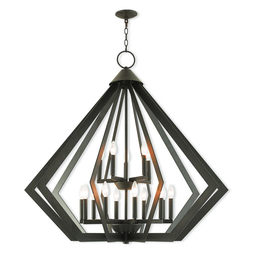 Prism 15 Light Foyer Chandelier Bronze