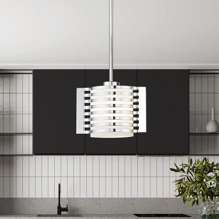 Livex Lighting - 41031-05 - One Light Mini Pendant - Hilliard - Polished Chrome