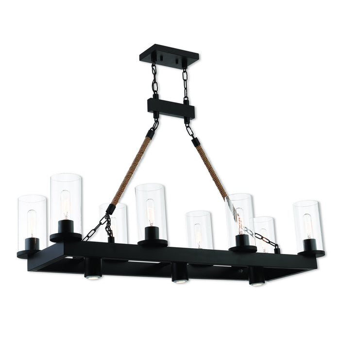 Livex Lighting - 41068-07 - 11 Light Chandelier - Metuchen - Bronze w/ Rope Rods