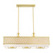 Livex Lighting - 41106-33 - Nine Light Linear Chandelier - Arabesque - Soft Gold