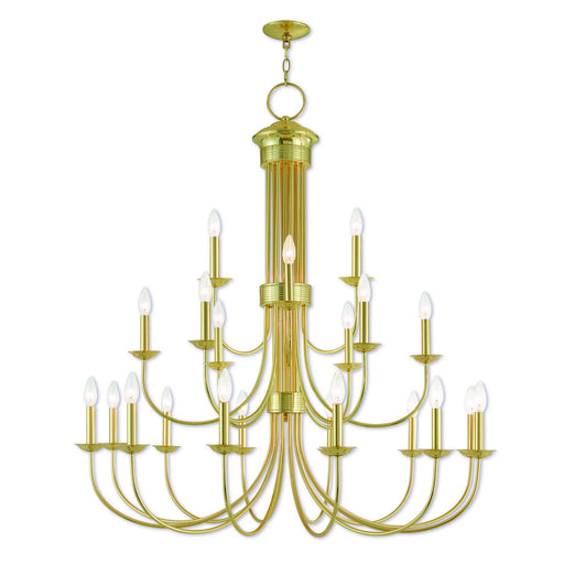 Estate 21 Light Foyer Chandelier Polished Brass