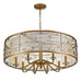 Golden - 1993-8 PG - Eight Light Chandelier - Joia - Peruvian Gold
