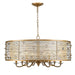 Golden - 1993-8 PG - Eight Light Chandelier - Joia - Peruvian Gold